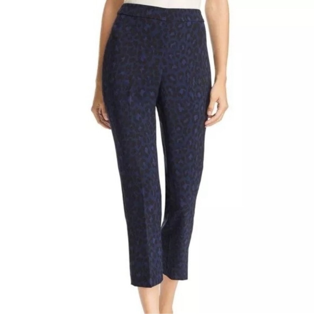KATE SPADE Wild Ones Leopard Pant - NJMU9163 - Dark Blue - Sz 0